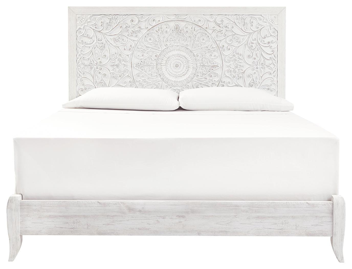 Paxberry Whitewash King Panel Bed - Image 3