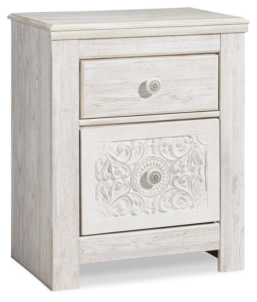 Paxberry Whitewash Nightstand - Image 2