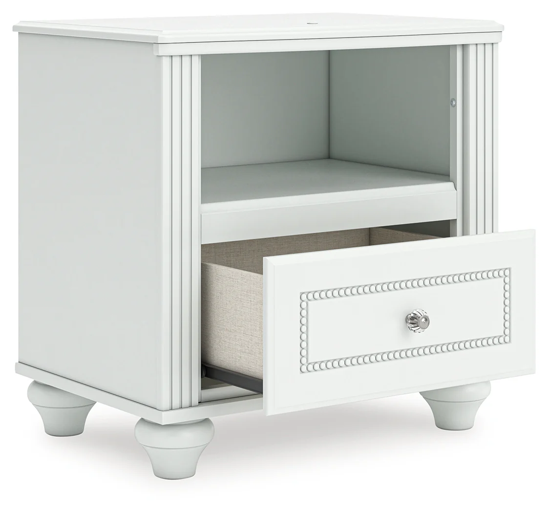 Kozlani White Nightstand - Image 3
