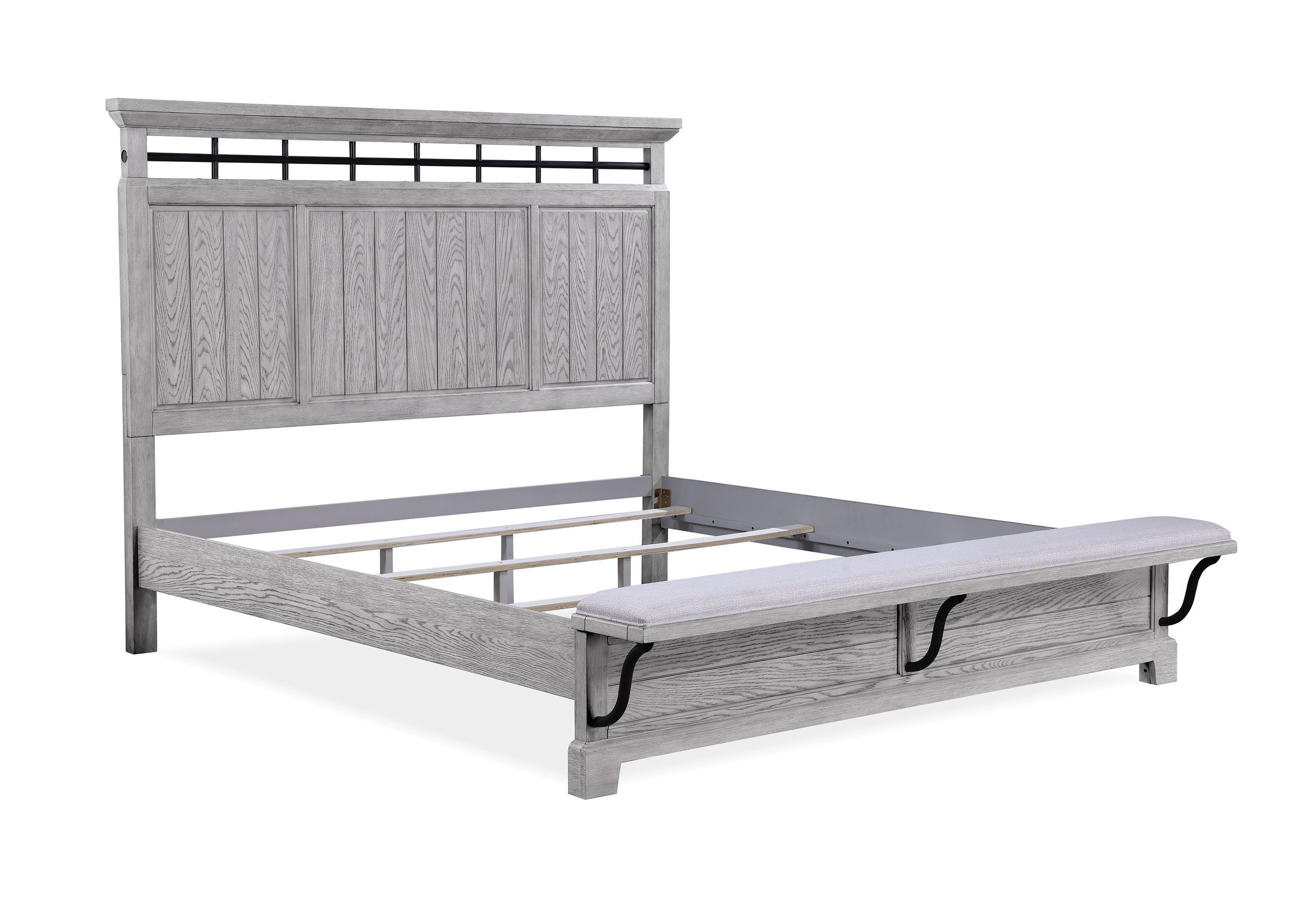 Beckett Gray Panel King Bed - Image 3