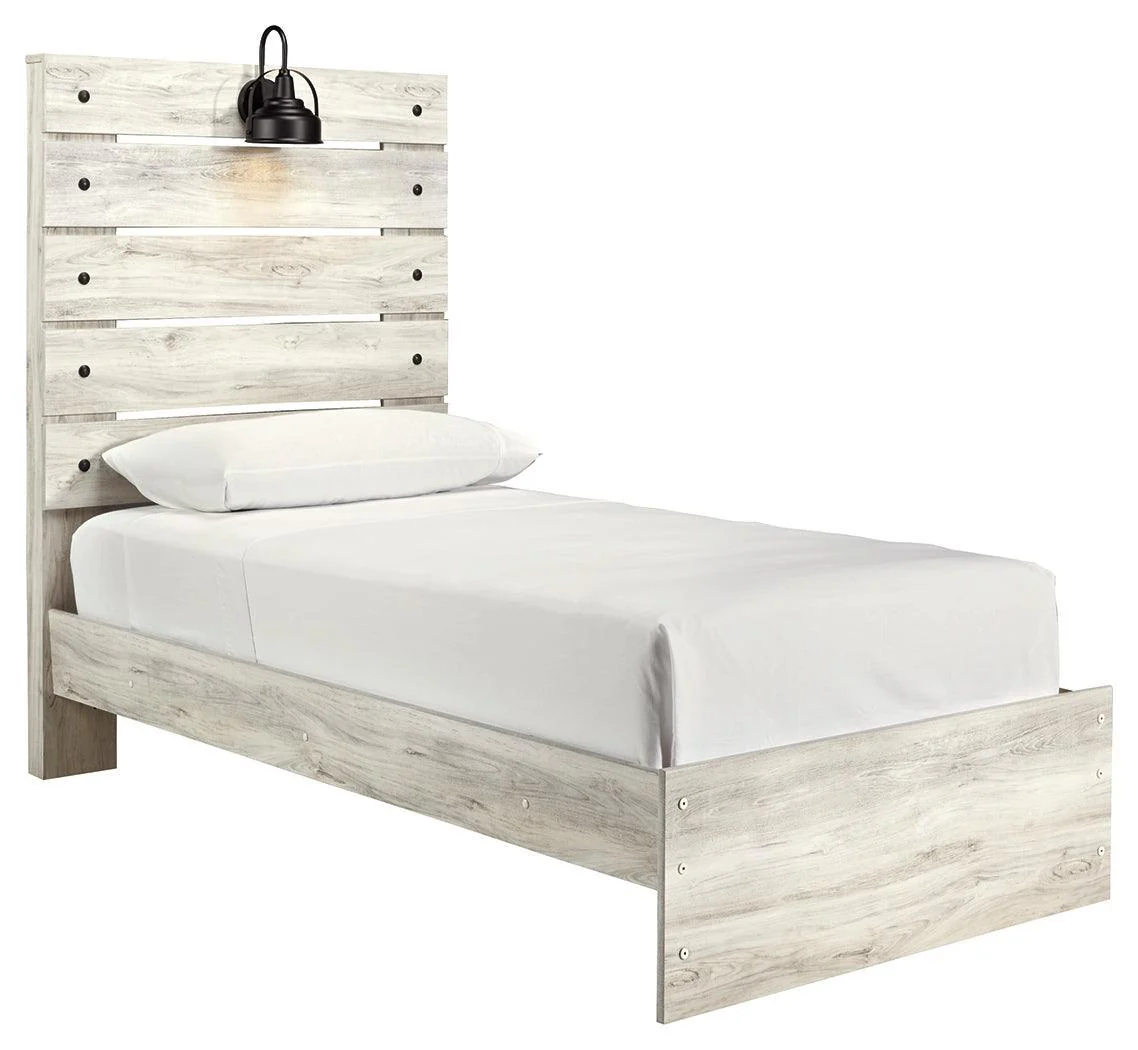 Cambeck Whitewash Twin Panel Bed - Image 2