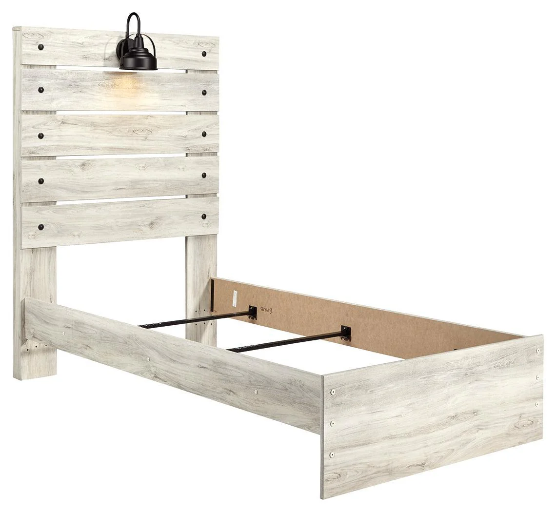 Cambeck Whitewash Twin Panel Bed - Image 3