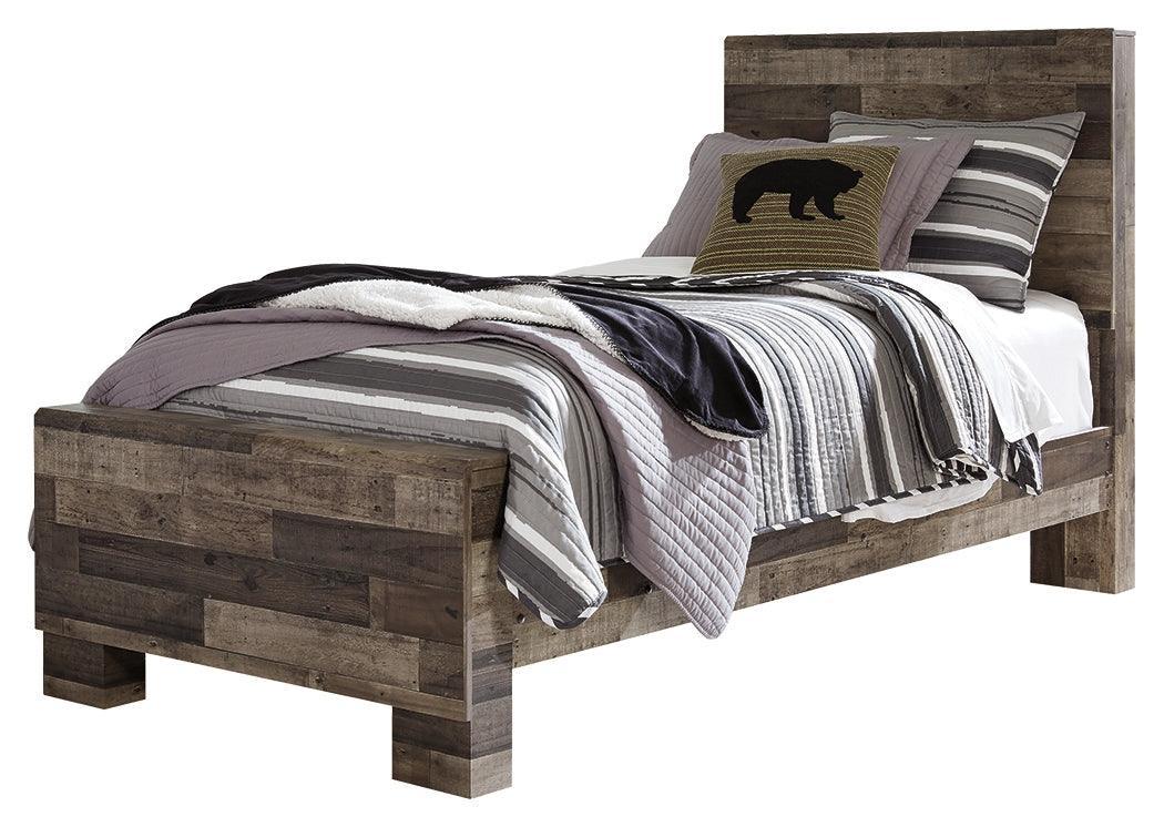 Derekson Multi Gray Twin Panel Bed - Image 2