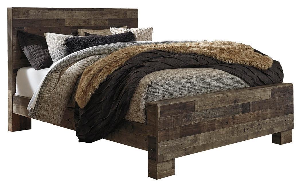 Derekson Multi Gray Queen Panel Bed - Image 2
