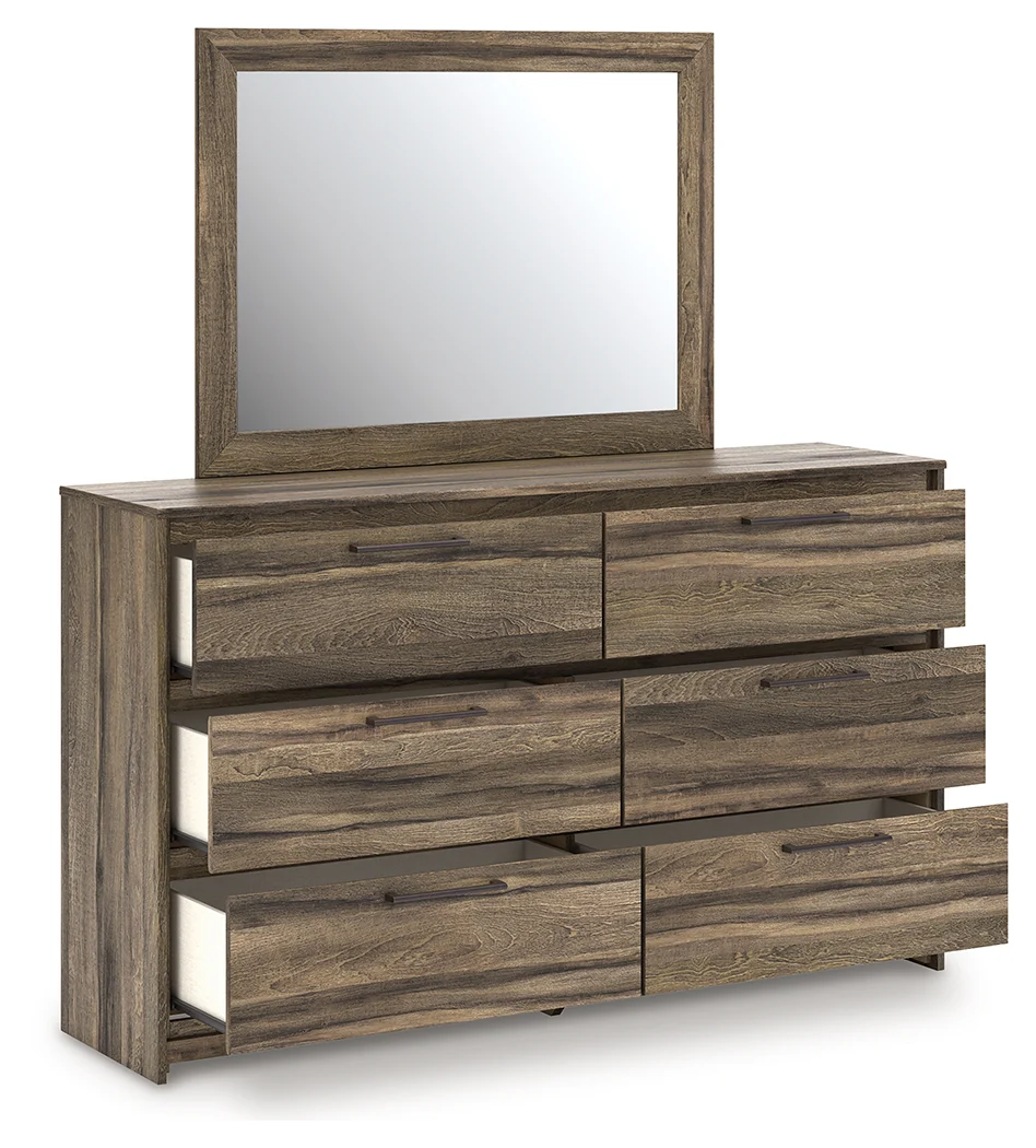 Elbrim Brown Dresser and Mirror - Image 3