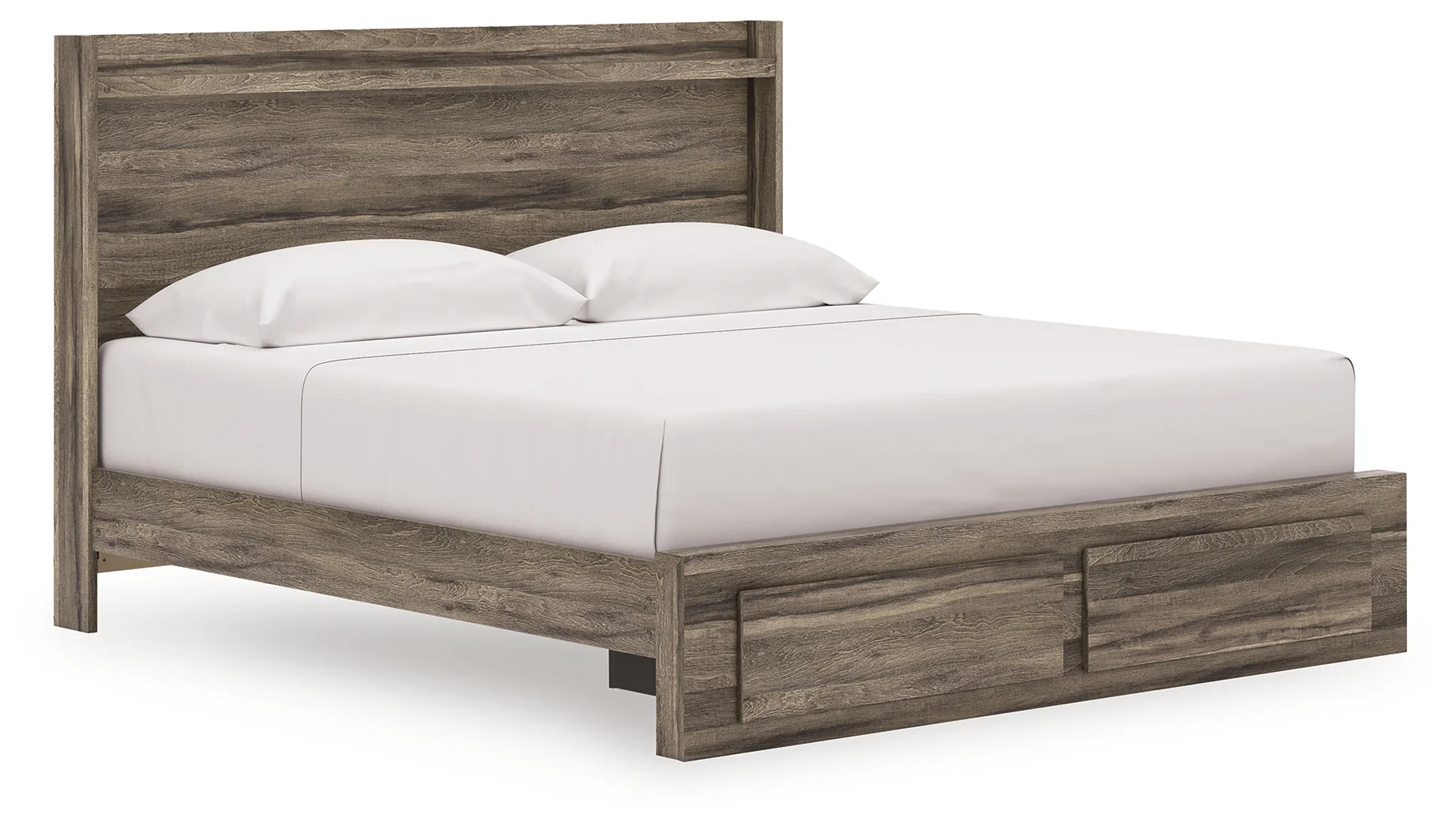 Elbrim Brown King Panel Storage Bed - Image 1