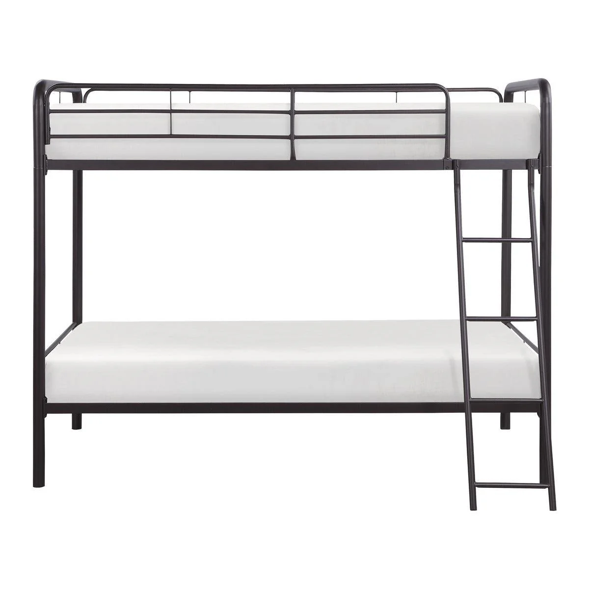 Lunar Dark Bronze Twin Over Twin Sturdy Ladder Bunk Bed - Image 2