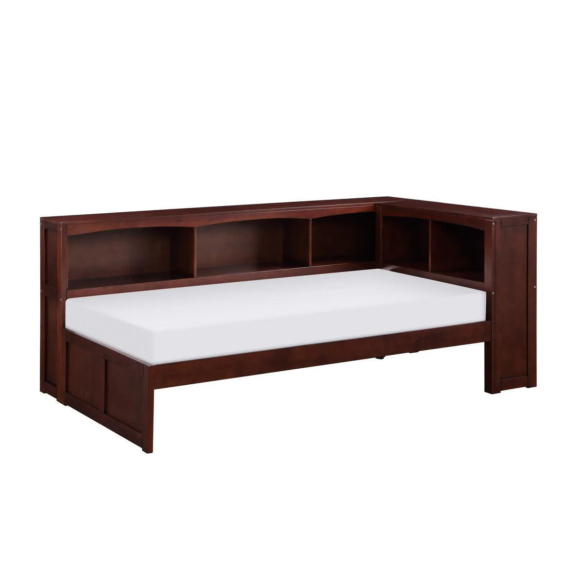 Rowe Dark Cherry Twin Bookcase Corner Bed - Image 2