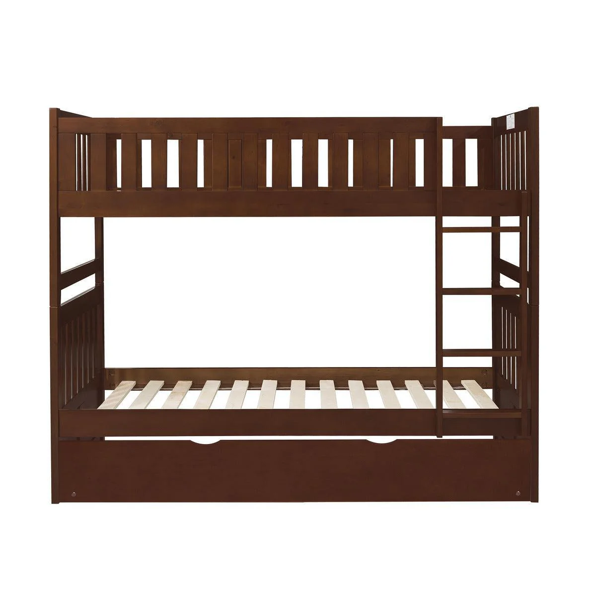 Rowe Dark Cherry Twin Over Twin Bunk Bed With Twin Trundle - Image 3