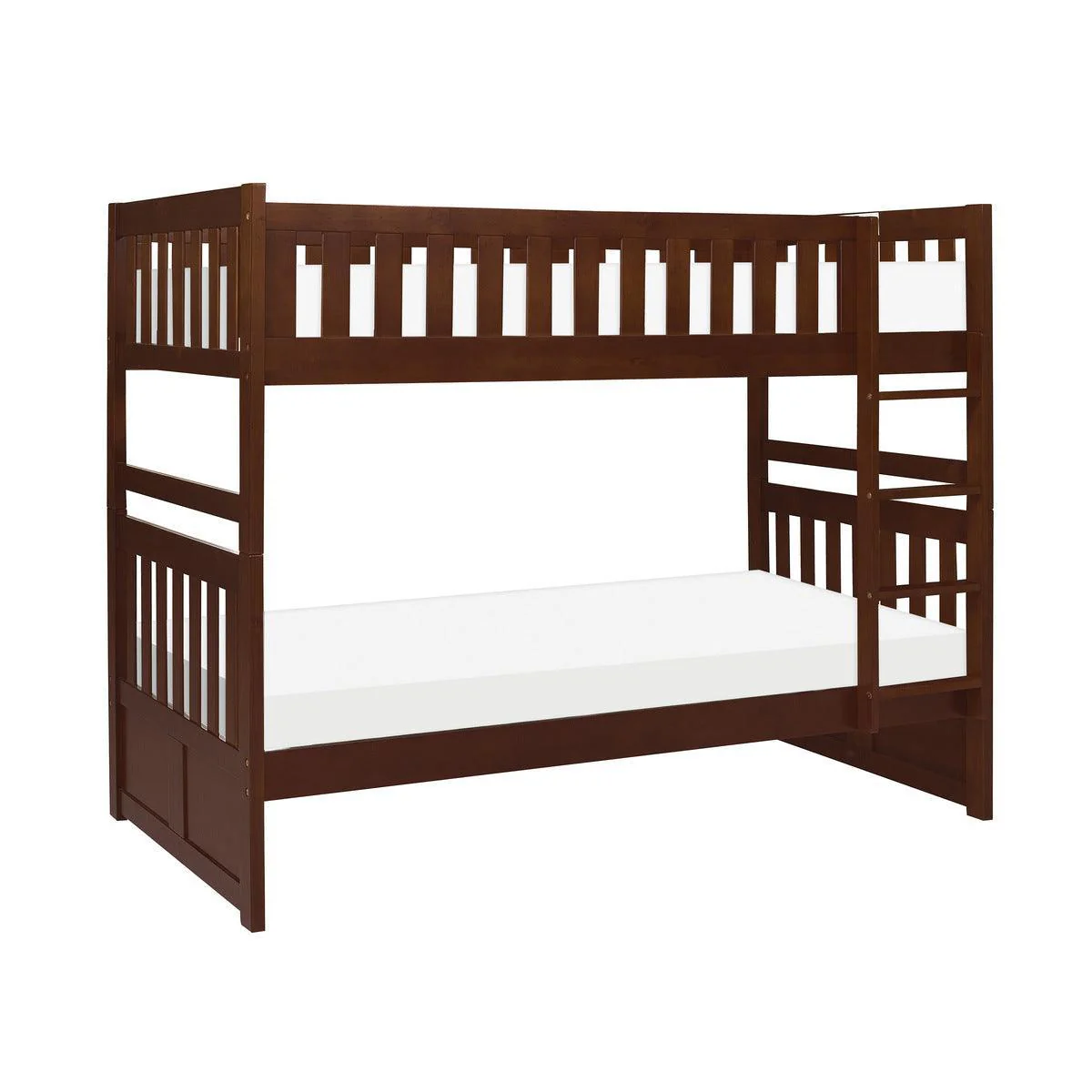 Rowe Dark Cherry Twin Over Twin Bunk Bed - Image 2