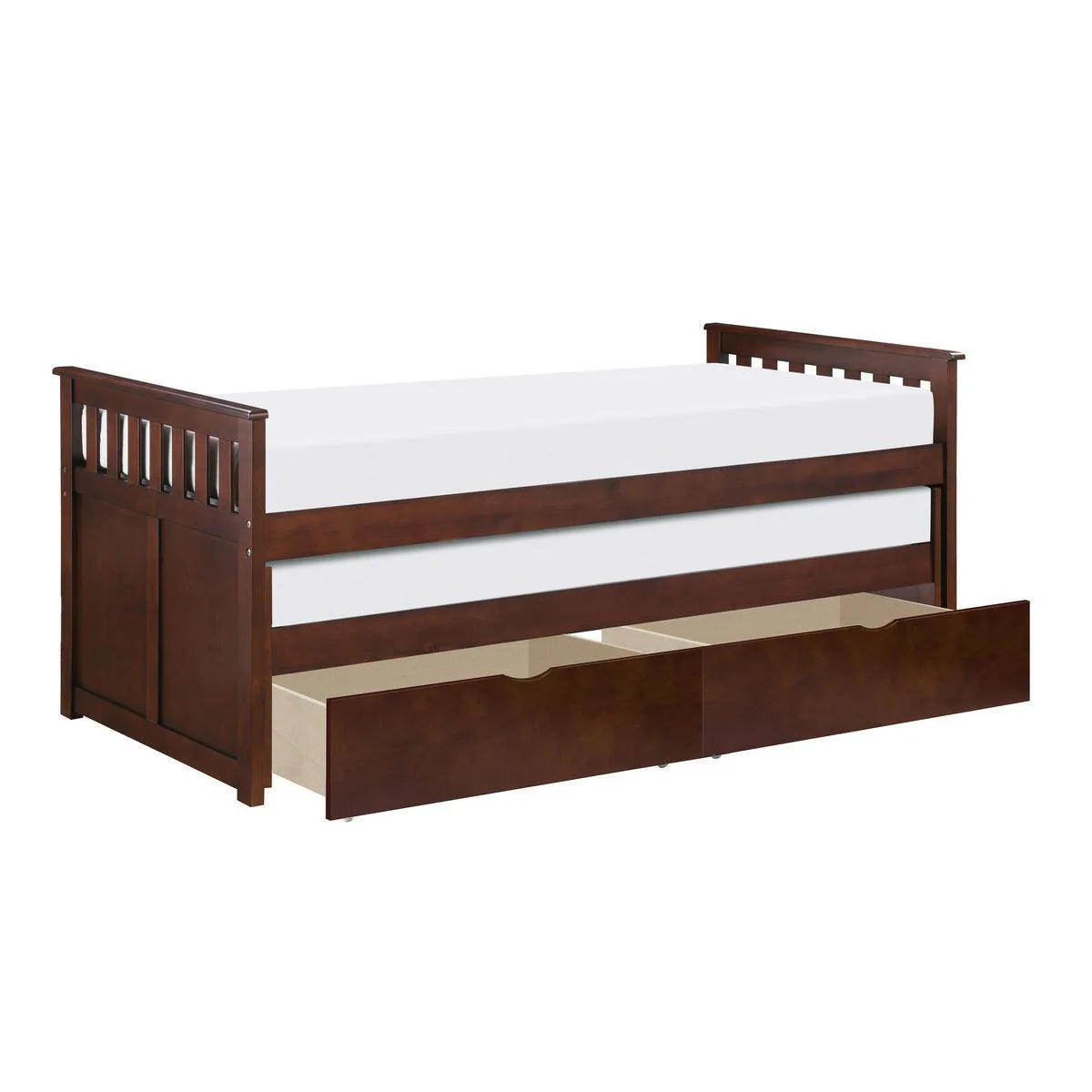 Rowe Dark Cherry Twin Daybed With Storage Boxes - Image 3