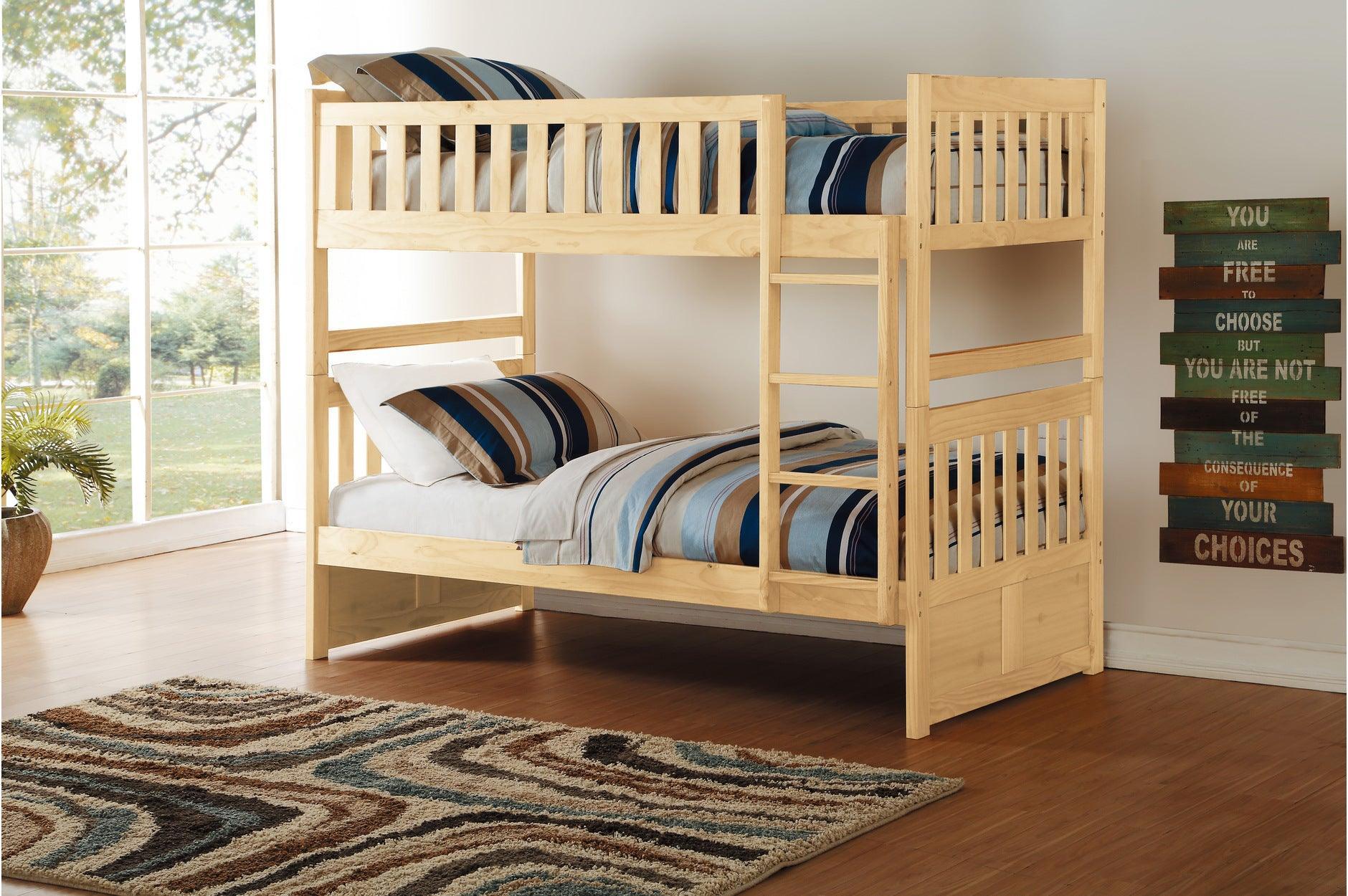 Bartly Natural Bunk Bedroom Set