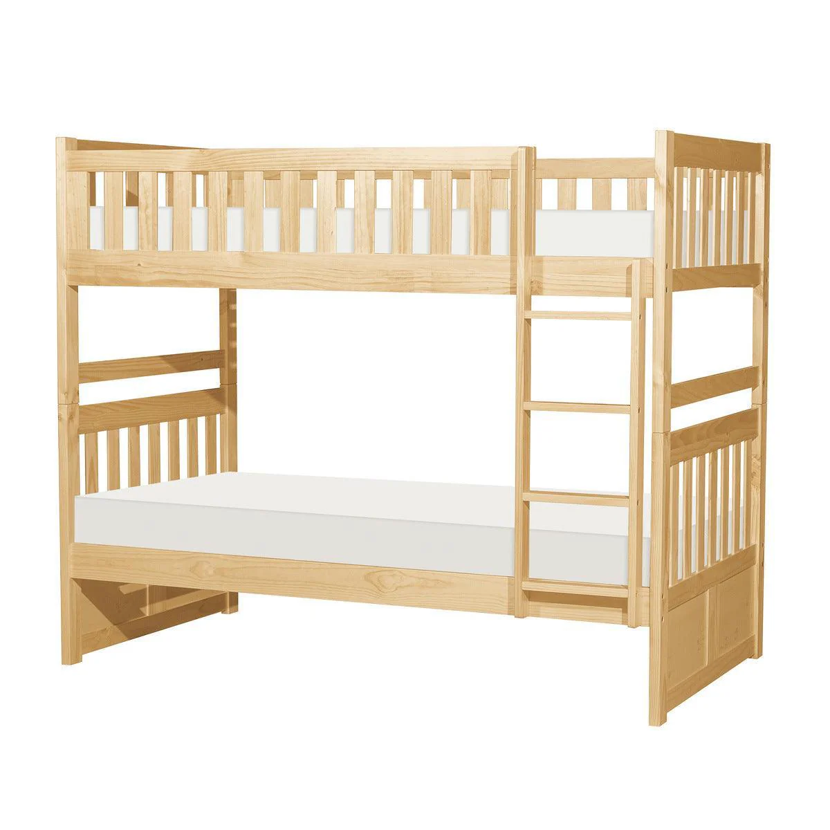 Bartly Natural Twin Over Twin Bunk Bed - Image 3