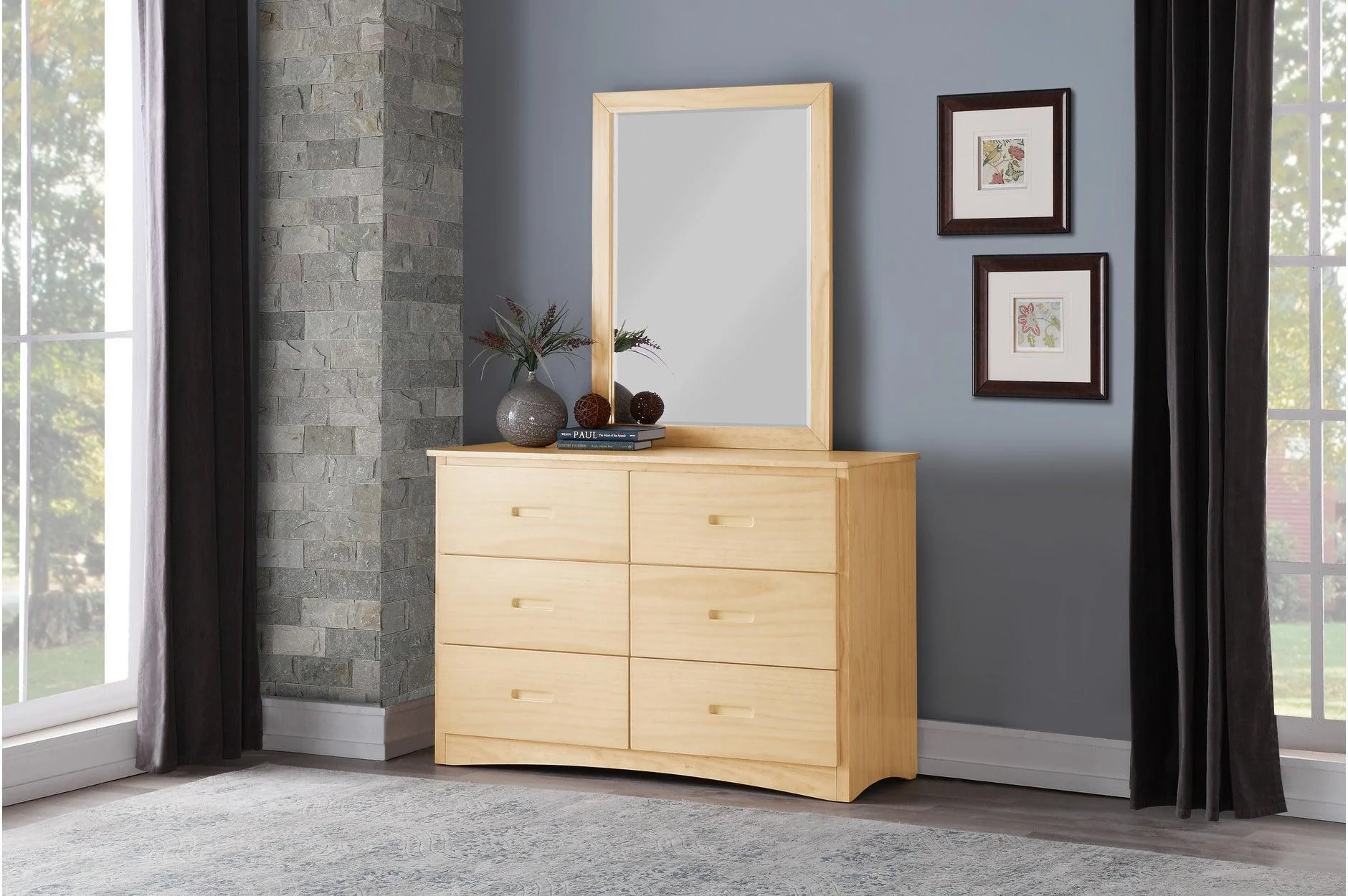Bartly Natural Triple Bunk Bedroom Set - Image 3