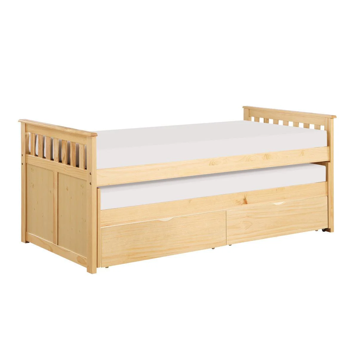 Bartly Natural Twin Over Twin Storage Bed - Image 2