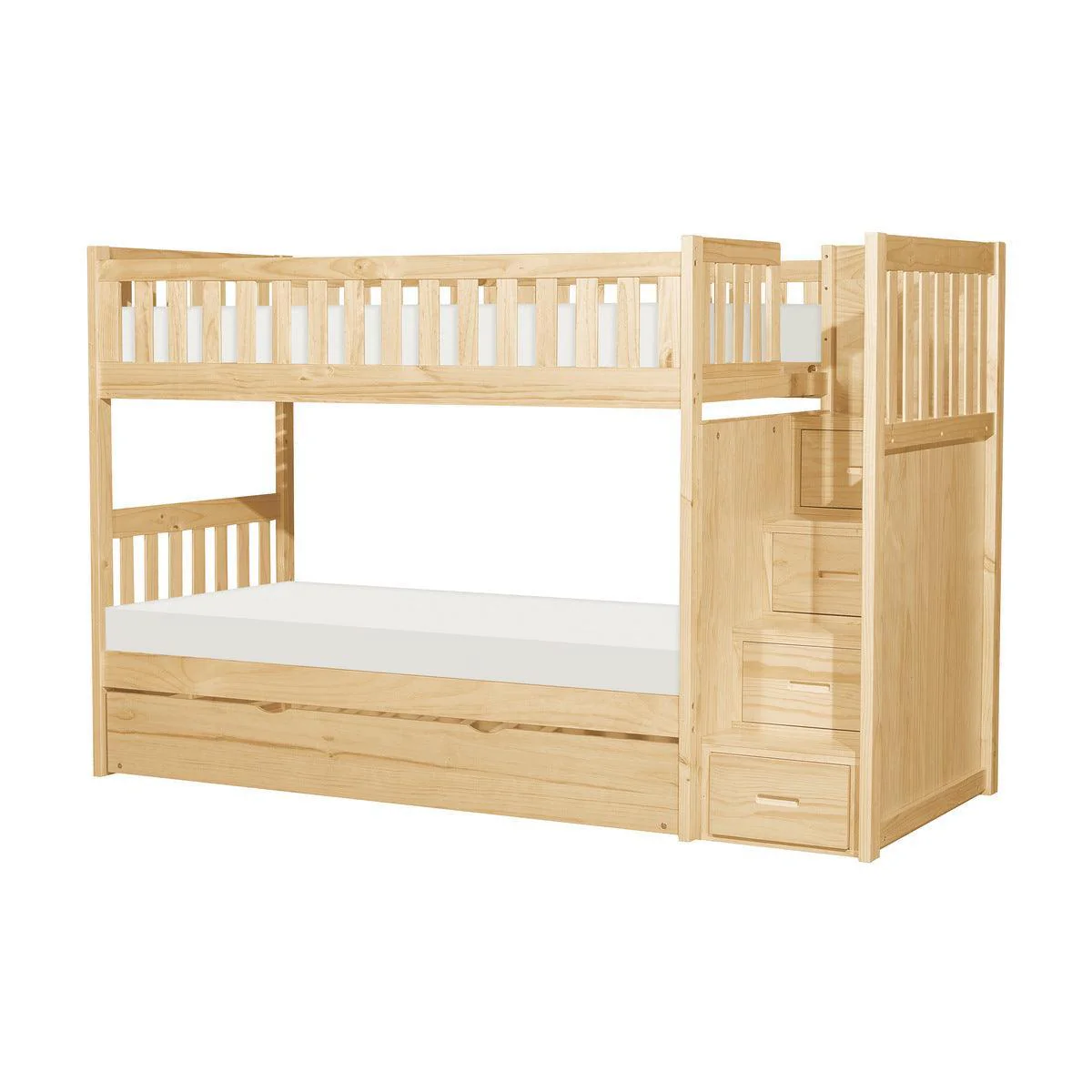 Bartly Natural Storage Trundle Daybed - Image 2