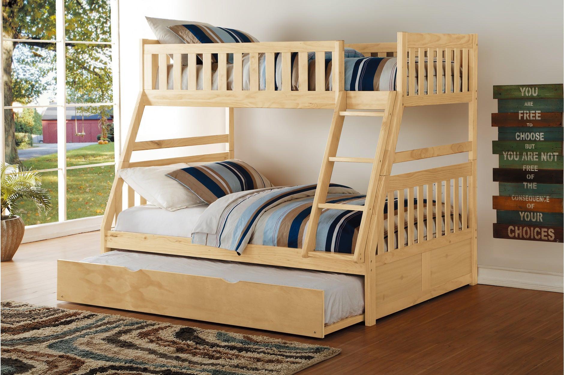 Bartly Natural Twin Full Bunk Bedroom Set - Image 2