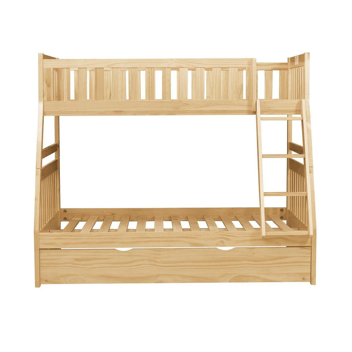 Bartly Natural Twin Full Bunk Bed With Twin Trundle - Image 3