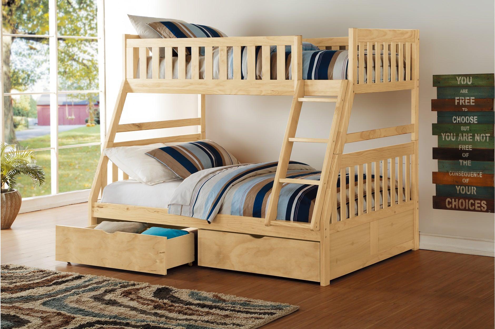 Bartly Natural Twin Full Bunk Bedroom Set - Image 3