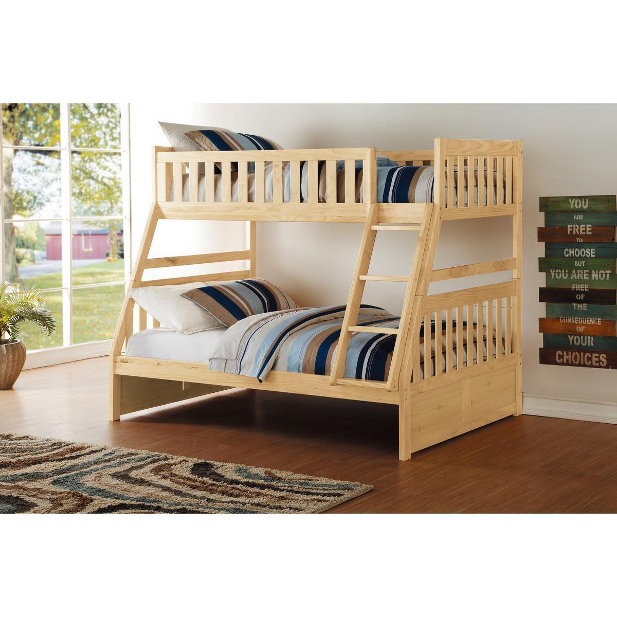 Bartly Natural Twin Over Full Bunk Bed