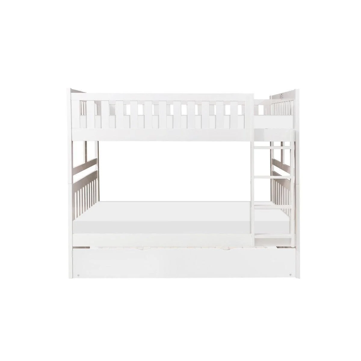 Galen White Full Over Full Bunk Bed With Twin Trundle - Image 2