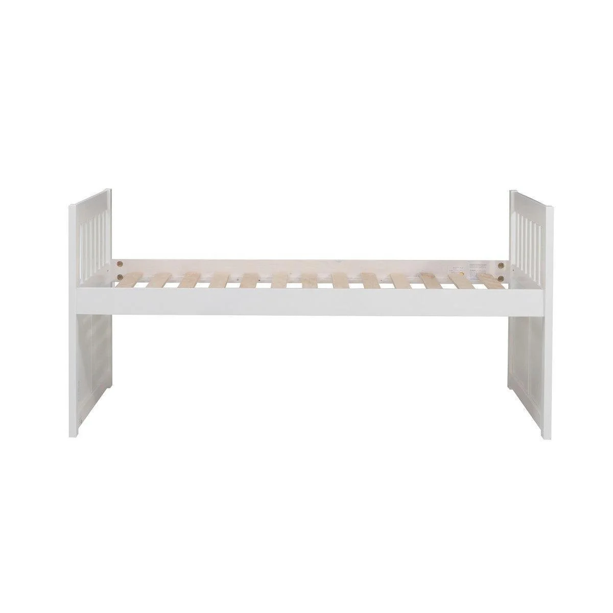 Galen White Twin Panel Storage Trundle Bed - Image 3