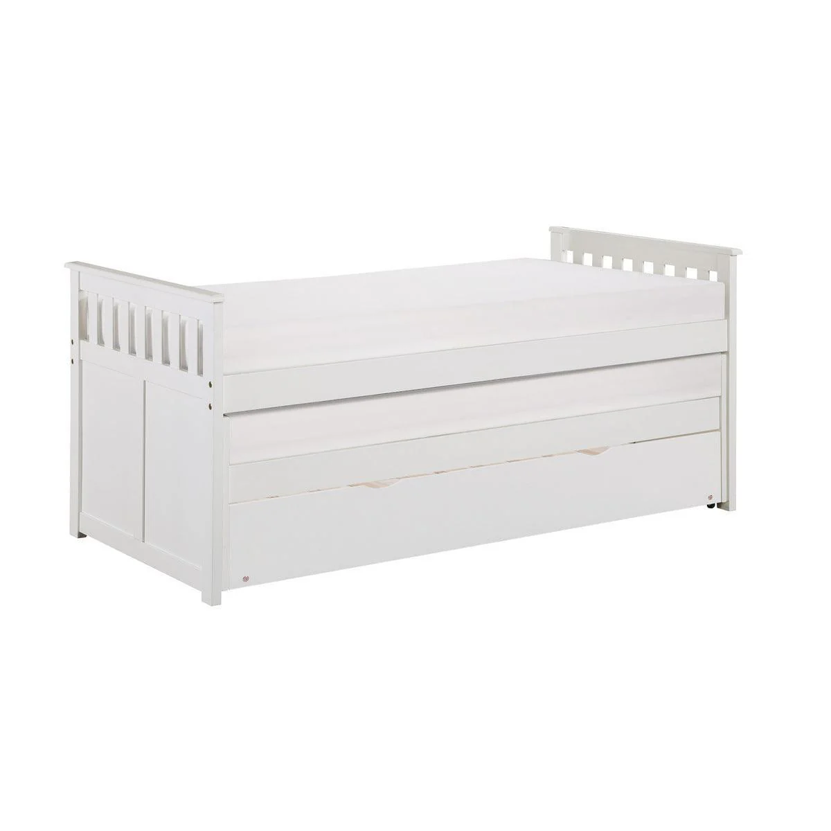 Galen White Twin Over Twin Bed With Twin Trundle - Image 3