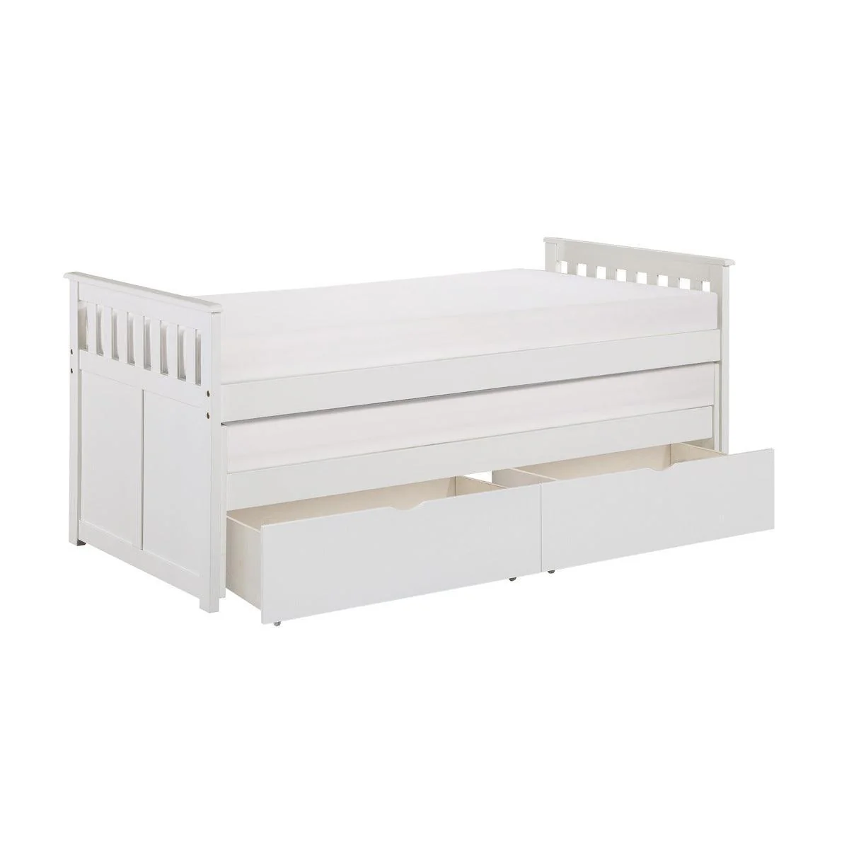 Galen White Twin Daybed With Storage Boxes - Image 3