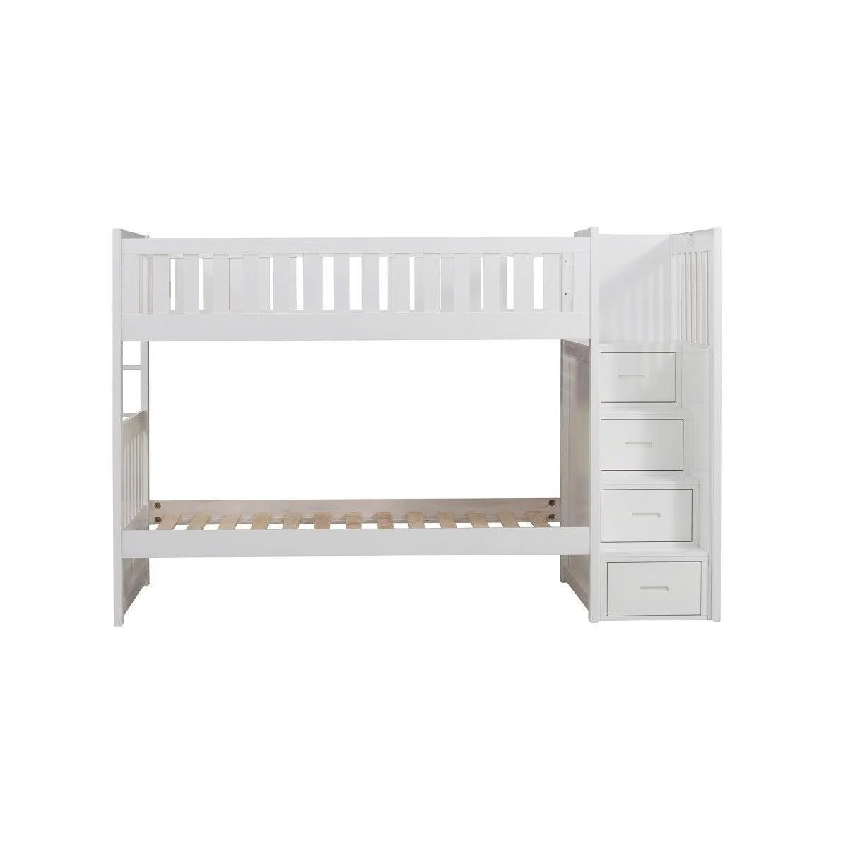 Galen White Twin Over Twin Step Bunk Bed - Image 2