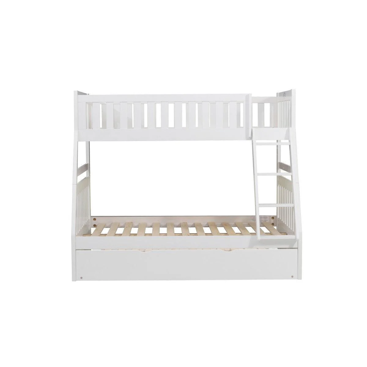 Galen White Twin Full Bunk Bed With Twin Trundle - Image 3