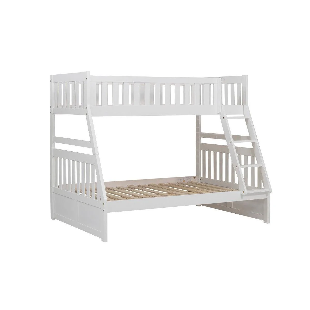Galen White Twin Full Bunk Bed - Image 3