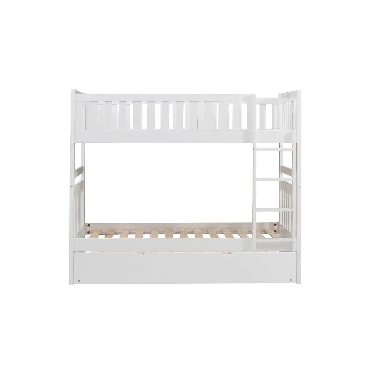 Galen White Twin Over Twin Bunk Bed With Twin Trundle - Image 2