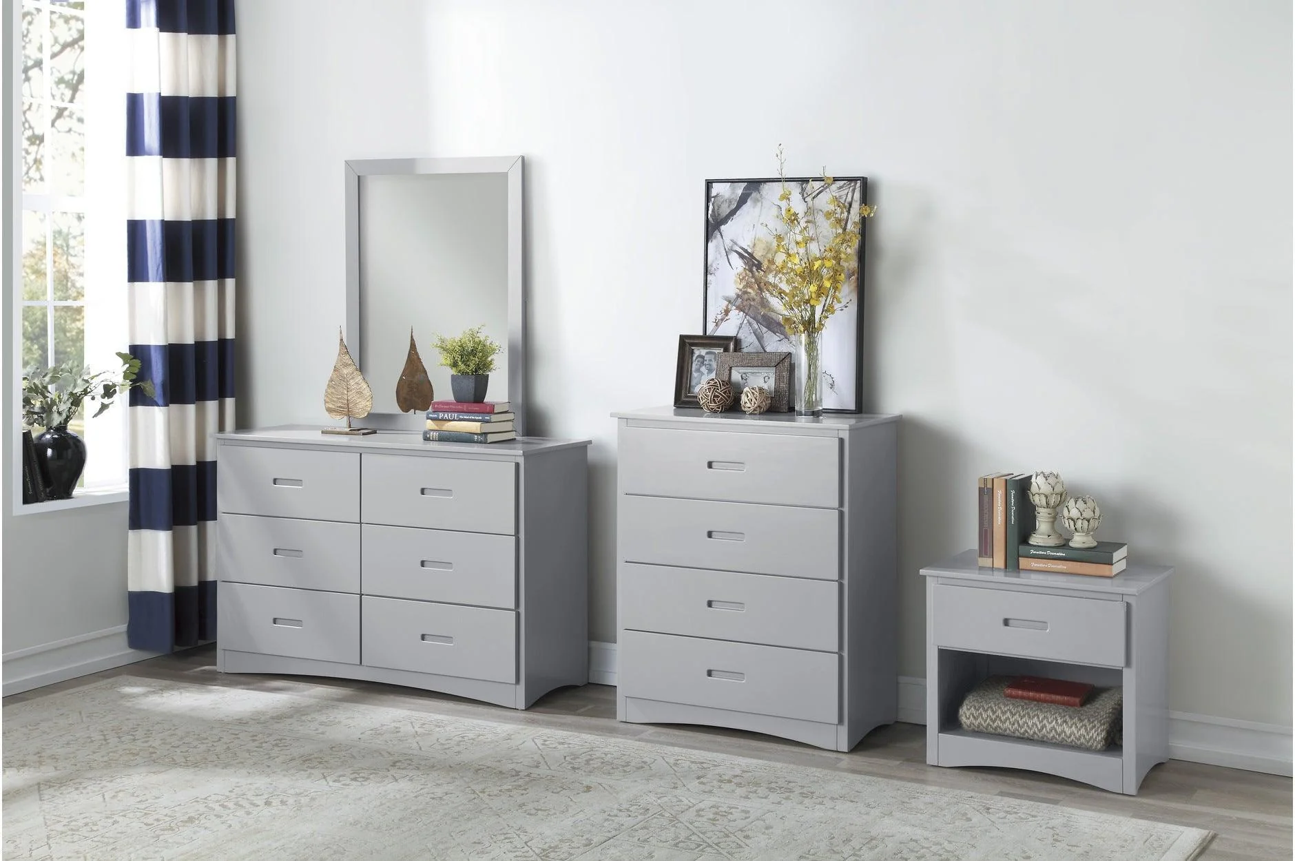 Orion Gray Triple Twin Bunkbed Bedroom Set - Image 2