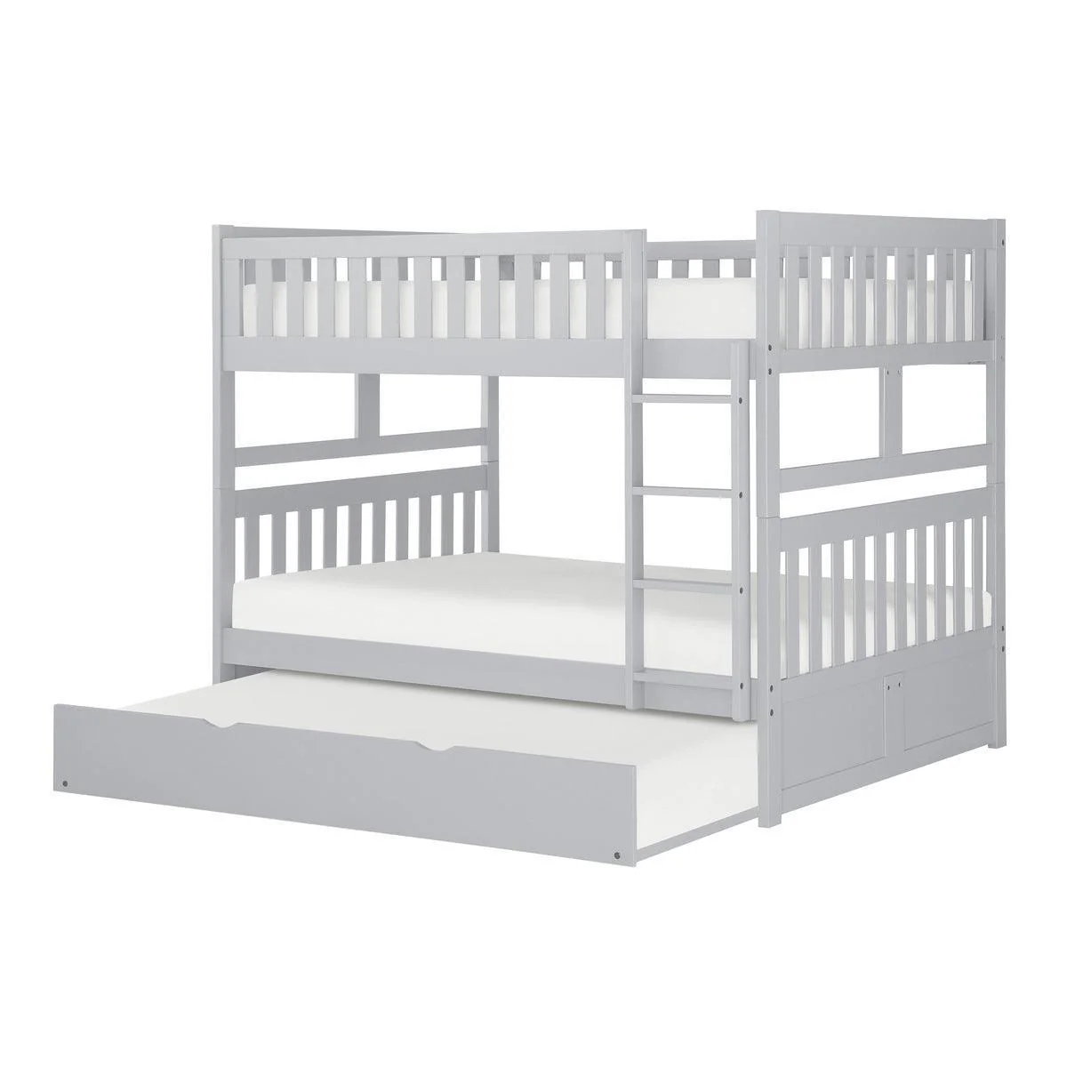 Orion Gray Full Over Full Bunk Bed With Twin Trundle - Image 3