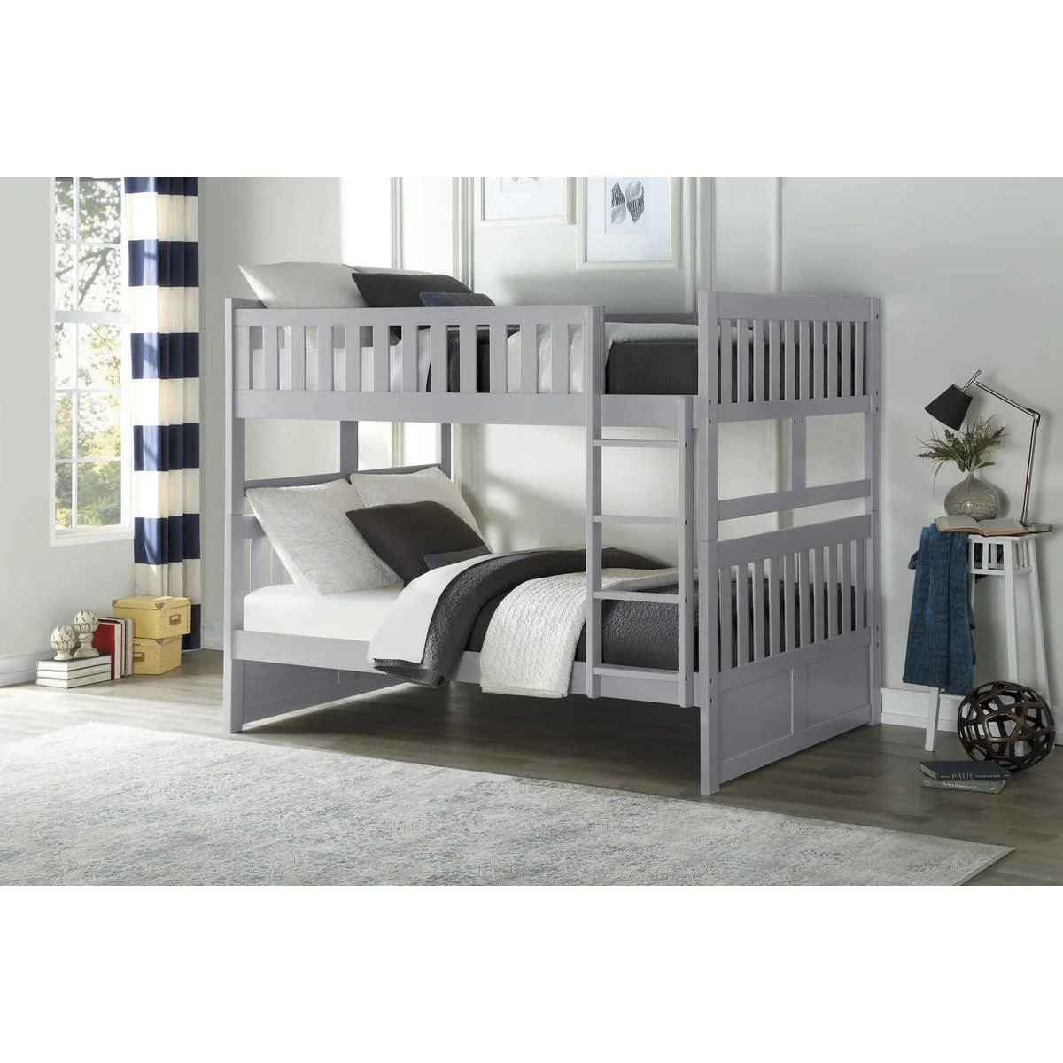 Orion Gray Full Over Full Bunk Bed - Image 1