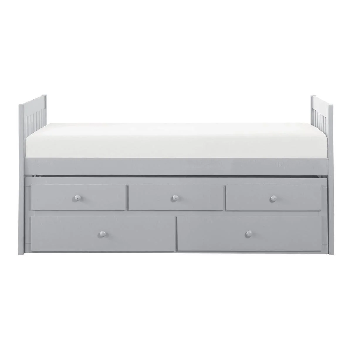 Orion Gray Twin Storage Trundle Bed