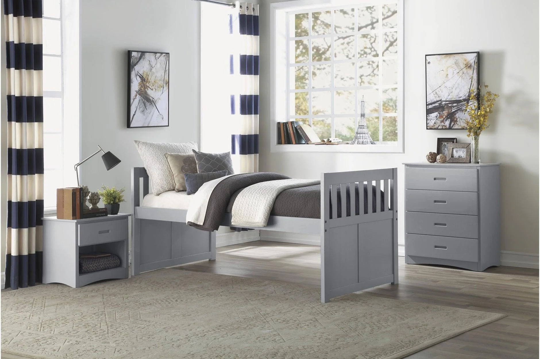 Orion Gray Storage Bedroom Set - Image 2