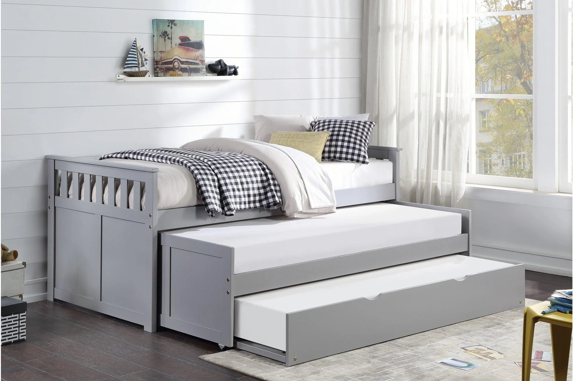 Orion Gray Youth Twin Over Twin Bed - Image 2