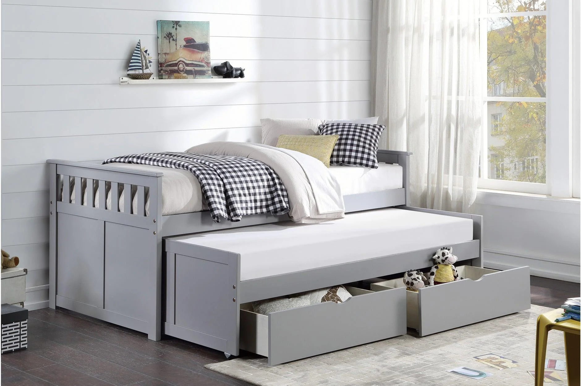 Orion Gray Youth Twin Over Twin Bed - Image 3