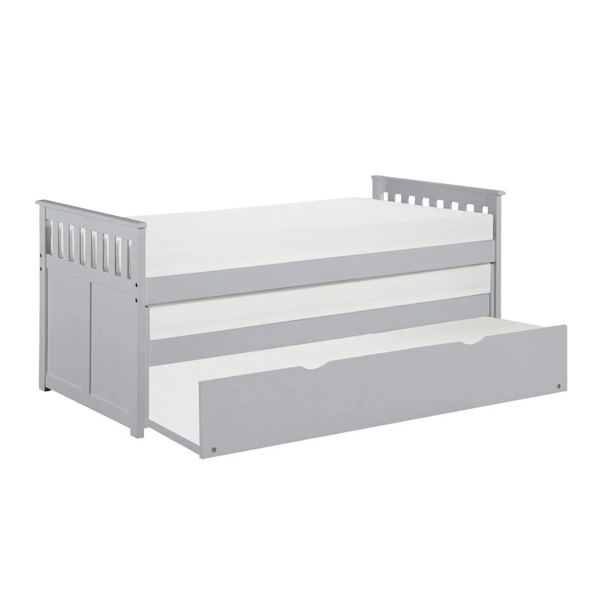 Orion Gray Twin Over Twin Trundle Bed - Image 3