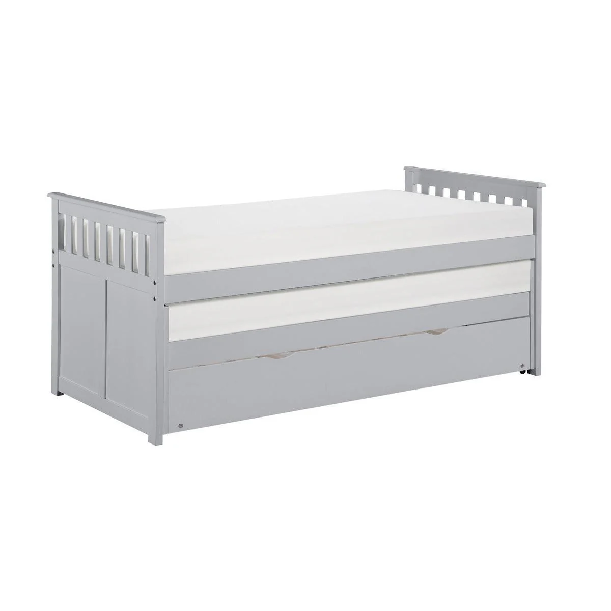 Orion Gray Twin Over Twin Trundle Bed - Image 2
