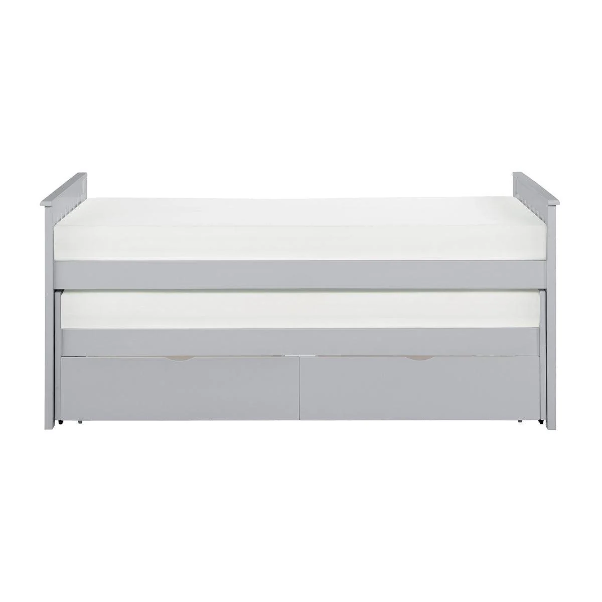 Orion Gray Twin Over Twin Storage Bed