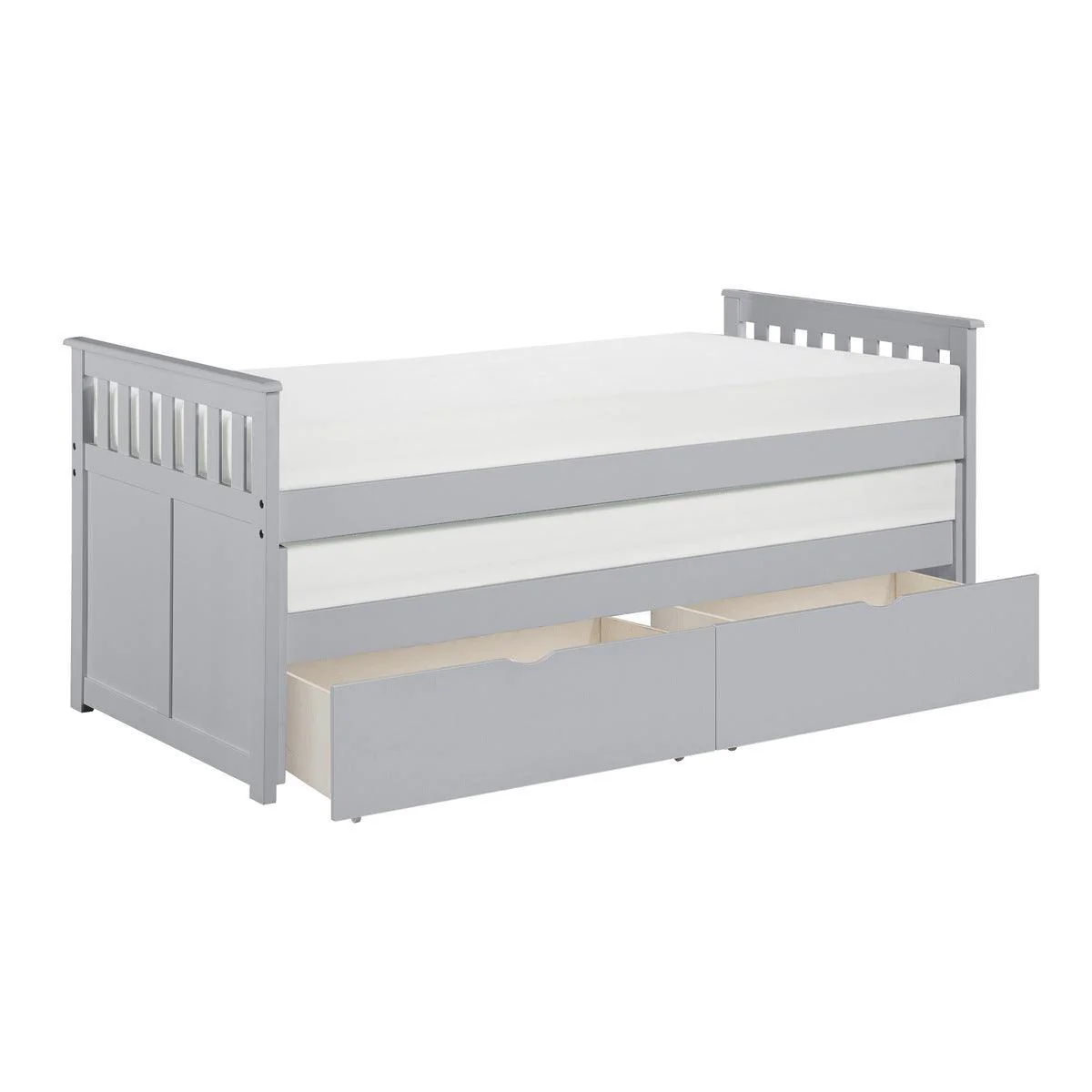 Orion Gray Twin Over Twin Storage Bed - Image 3
