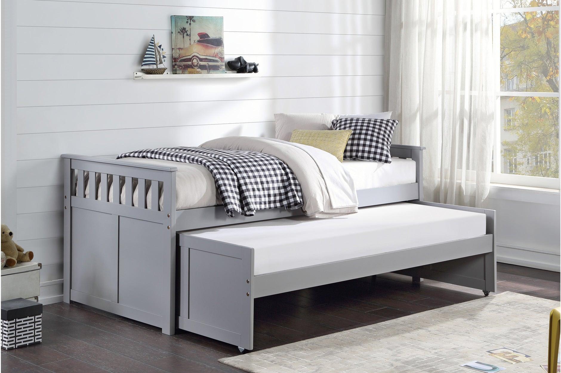 Orion Gray Youth Twin Over Twin Bed