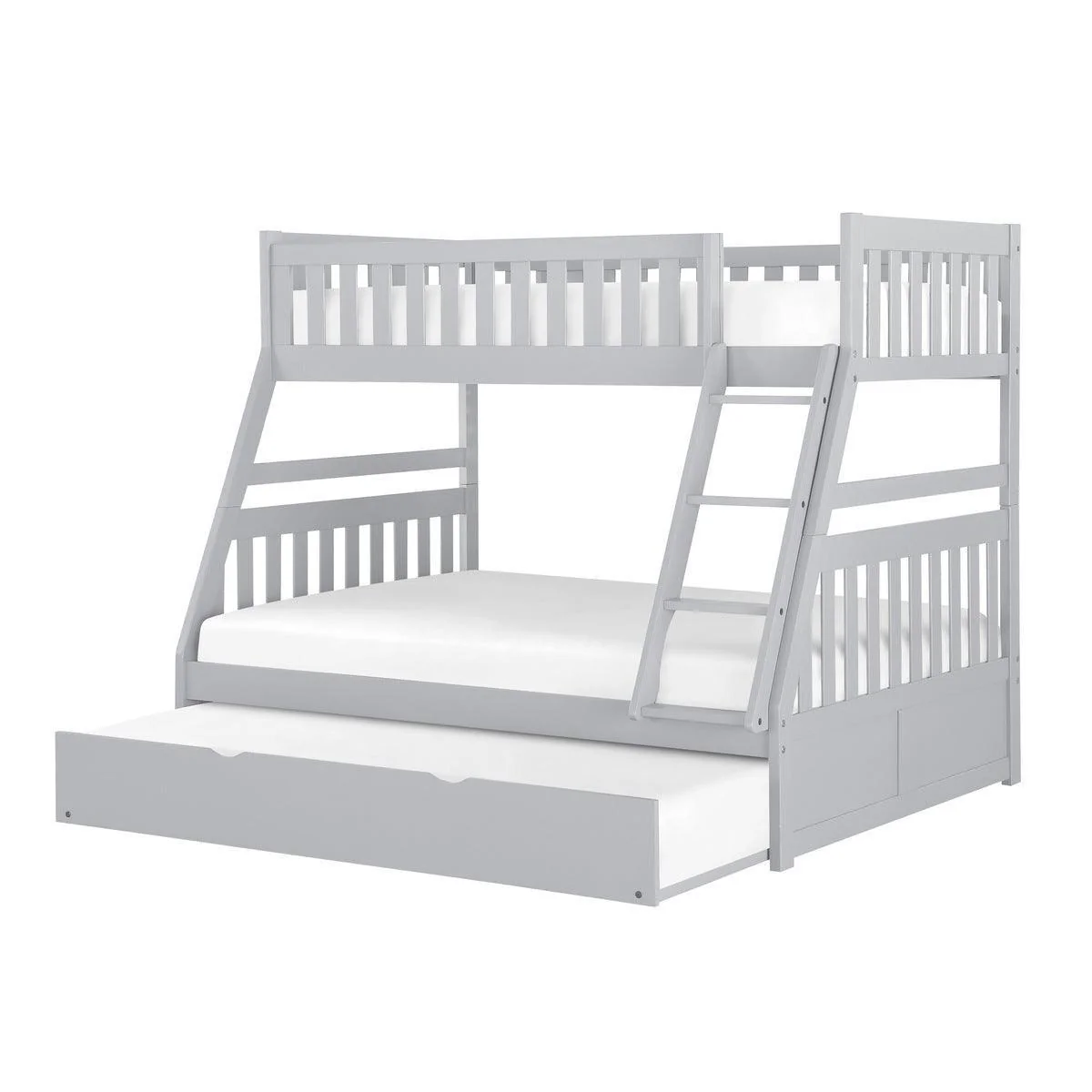 Orion Gray Twin Full Bunk Bed With Twin Trundle - Image 3