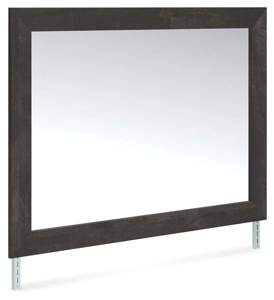 Hollivern Dark Gray Bedroom Mirror - Image 1