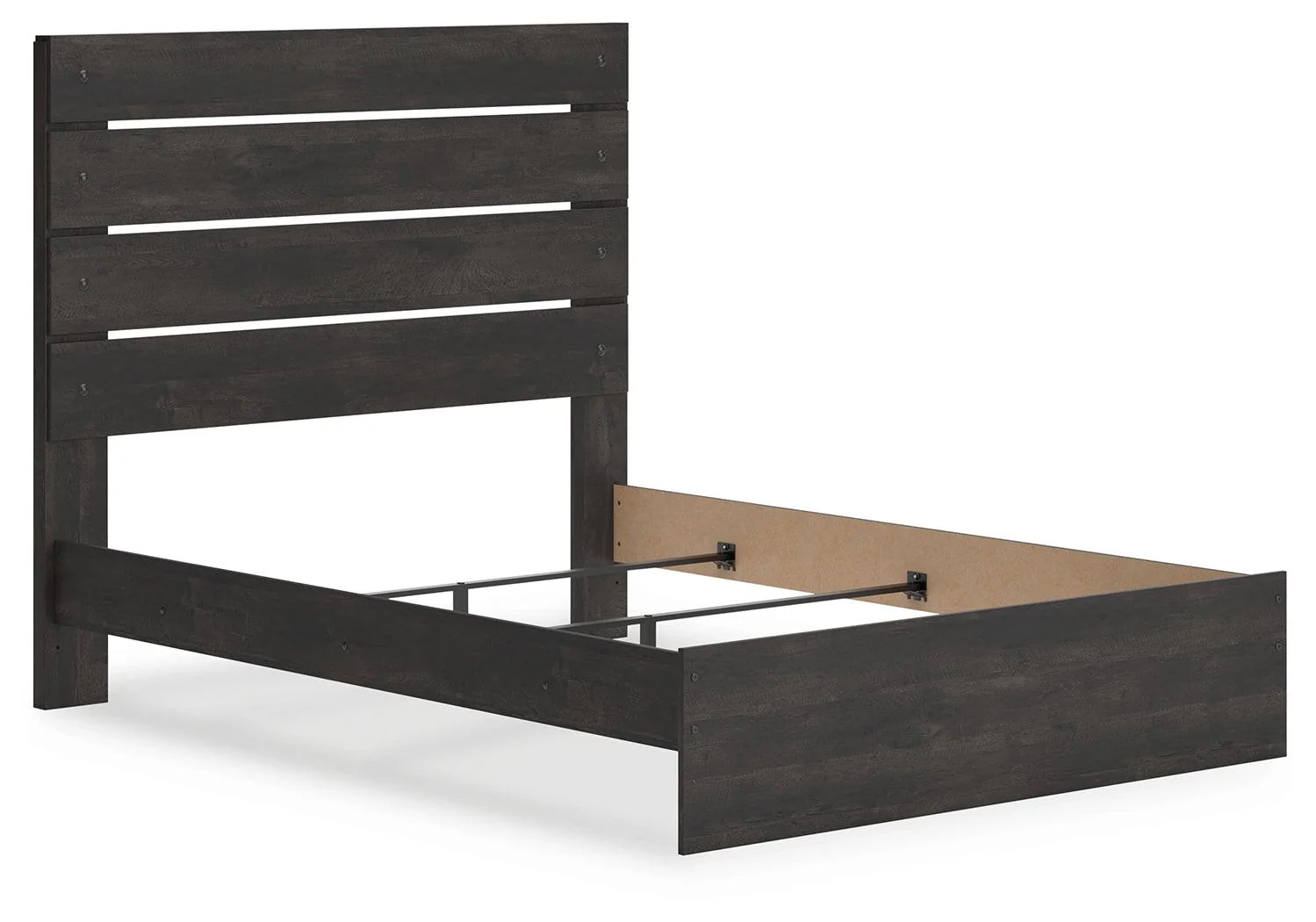 Hollivern Dark Gray Queen Panel Bed - Image 3