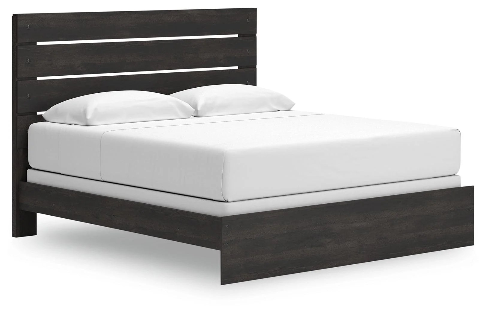 Hollivern Dark Gray King Panel Bed - Image 2