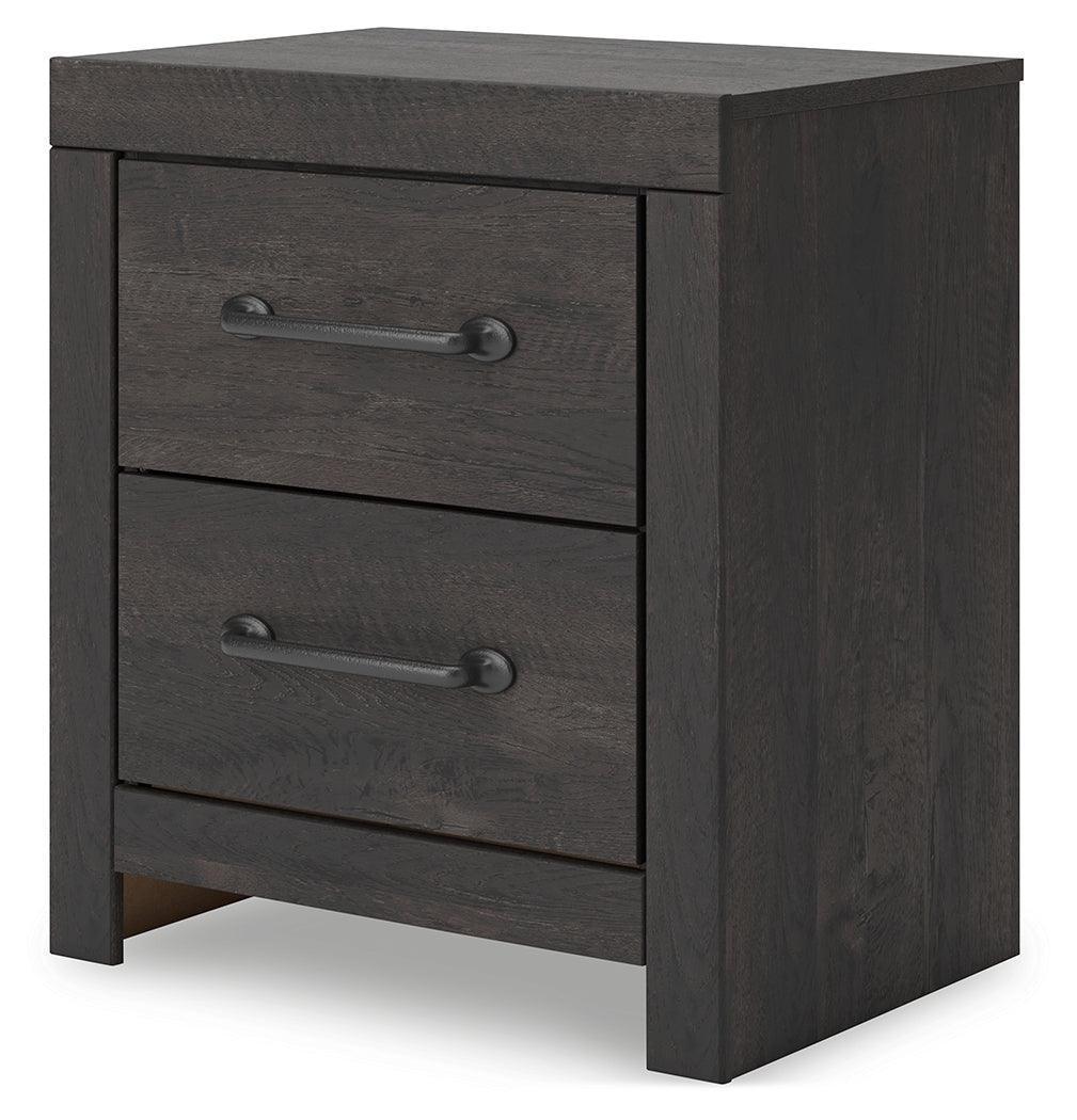 Hollivern Dark Gray Nightstand - Image 3