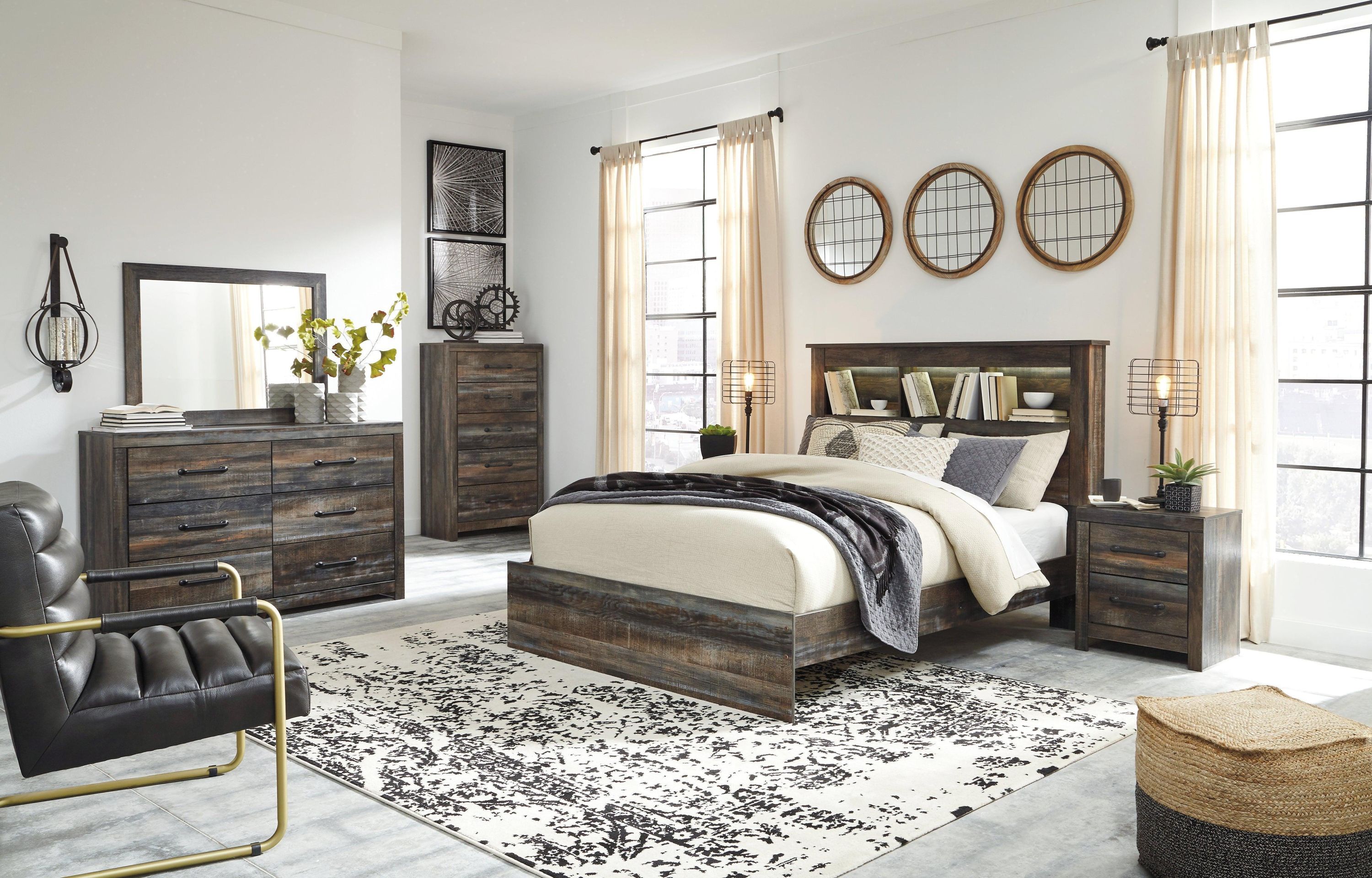 Drystan Multi Queen Bookcase Bed - Image 3
